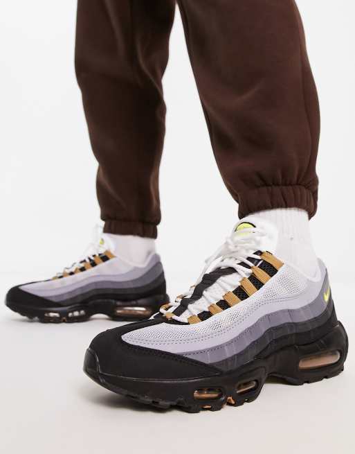 Nike air max 95 grigio e gialle on sale