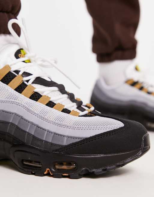 Air max 95 gray best sale and yellow