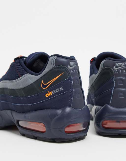 Orange and navy blue air max sale