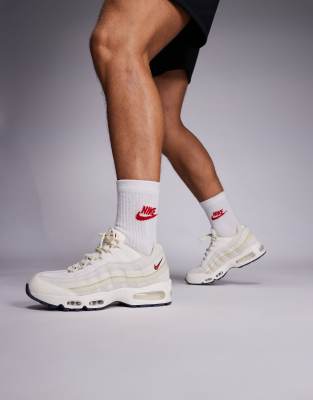 Nike Air Max 95 Og Premium Sneakers In White