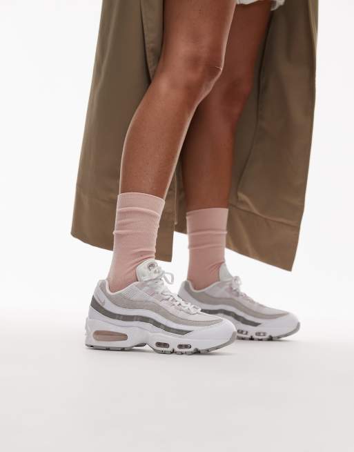 Nike Air Max 95 OG sneakers in white and pink, 3 of 5