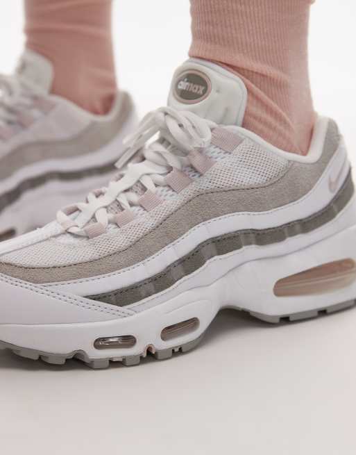 Nike Air Max 95 OG sneakers in white and pink | ASOS