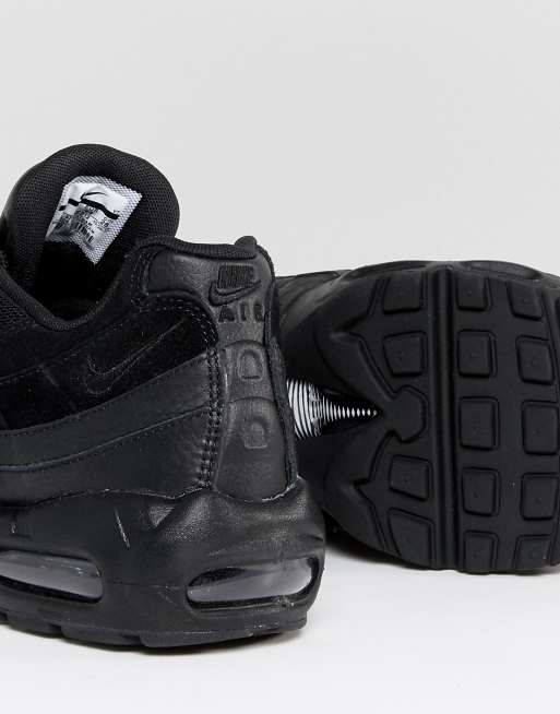 Nike air max 95 premium trainers 2025 in black 538416-012