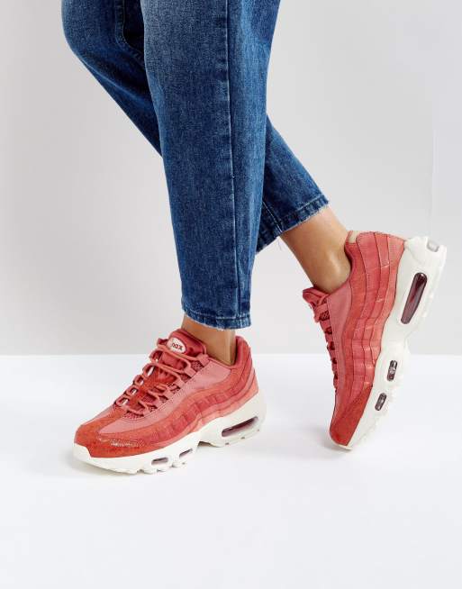 Nike Air Max 95 Premium Trainers In Pink ASOS