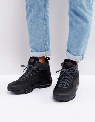 Nike Air Max 95 - Scarpe da ginnastica nere a stivaletto 806809-001 | ASOS