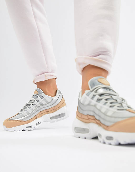 Nike Air Max 95 - Sneakers argento e beige
