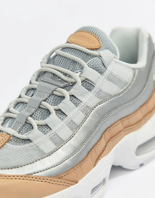 Nike Air Max 95 - Sneakers argento e beige