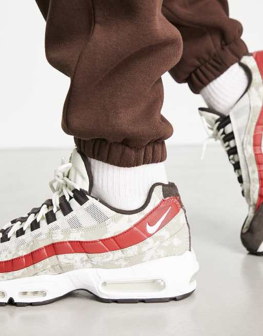 Nike Air Max 95 Sneakers bianche e kaki