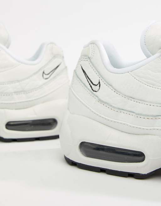 Air max bianche on sale pelle