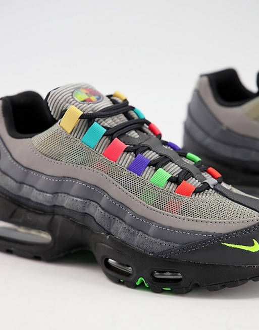 Nike Air - Max 95 - Sneakers grigie e multicolore