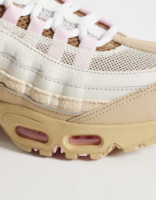 Nike Air Max 95 sneakers in beige and pink | ASOS