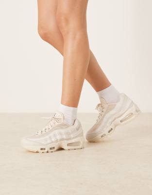 Air Max 95 sneakers in beige and white-Neutral