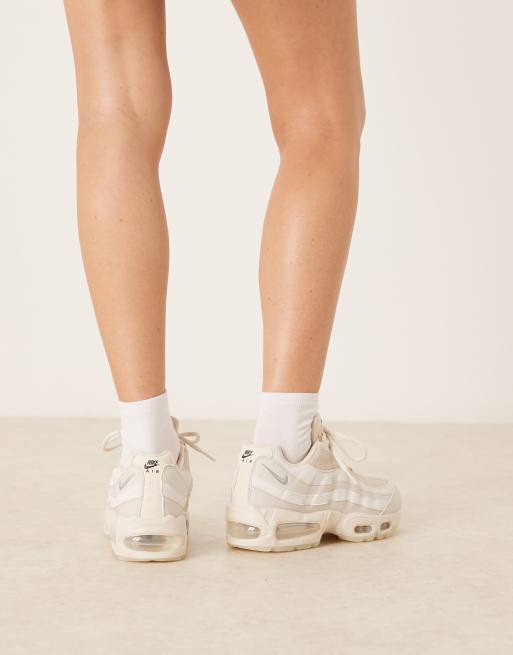 Nike Air Max 95 sneakers in beige and white | ASOS