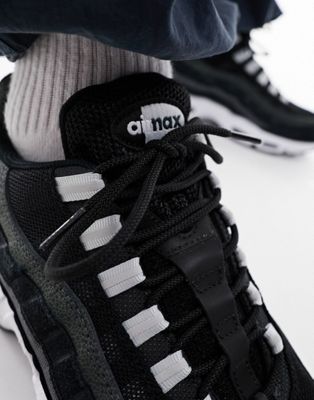 Nike Air Max 95 sneakers in black and off white | ASOS