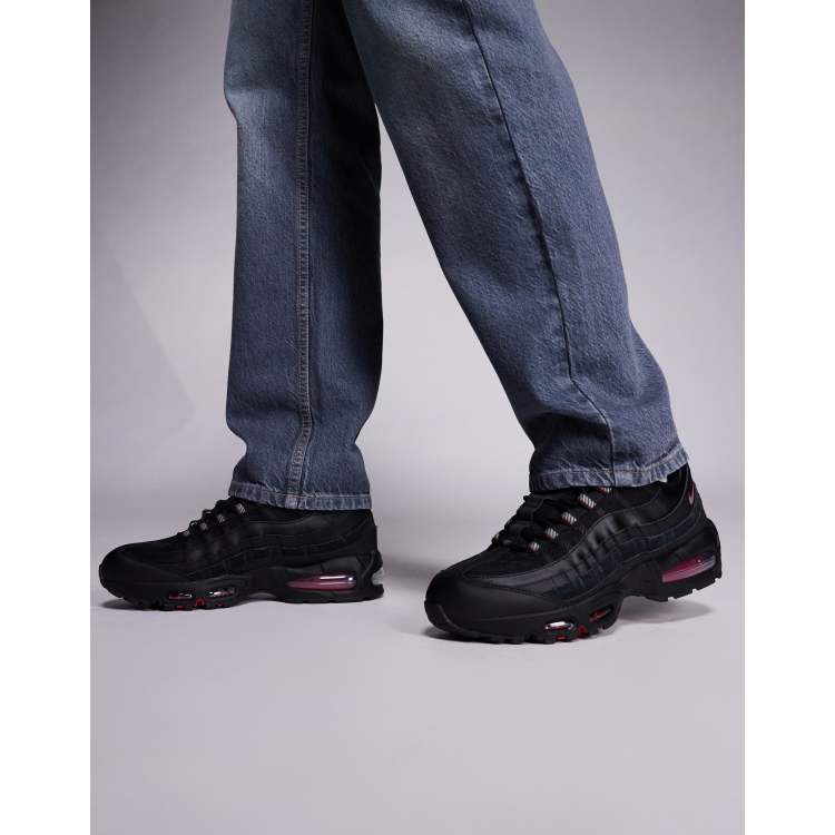 Nike Air Max 95 sneakers in black and red | ASOS