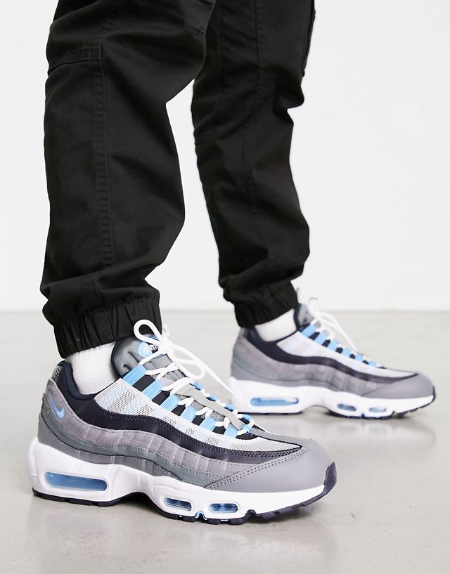Nike Air Max 95 sneakers in gray and blue