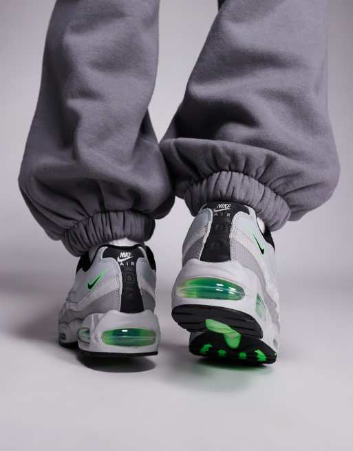 Nike Air Max 95 sneakers in gray and green | ASOS