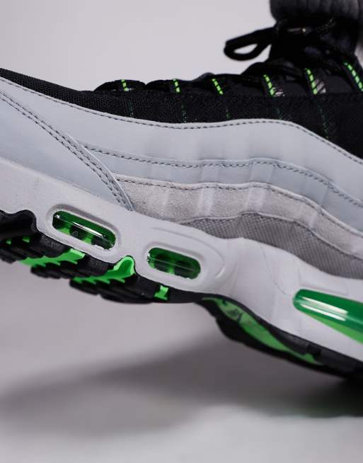 Nike Air Max 95 sneakers in gray and green | ASOS