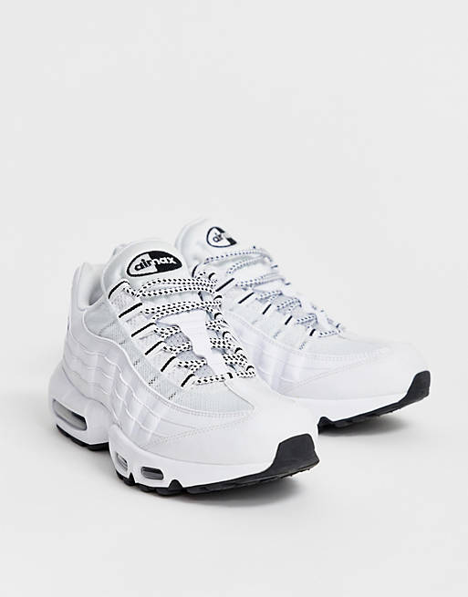 Nike Air - Max 95 - Sneakers in pelle bianca مجعد