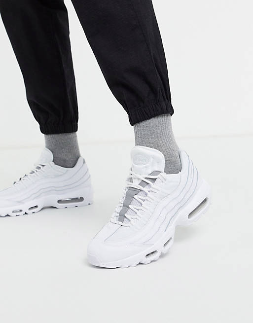Nike Air - Max 95 - Sneakers in pelle in triplo bianco