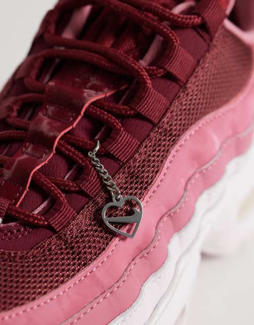 Nike Air Max 95 sneakers in pink and white, 2 of 5
