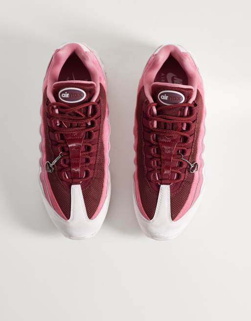 Nike Air Max 95 sneakers in pink and white, 3 of 5