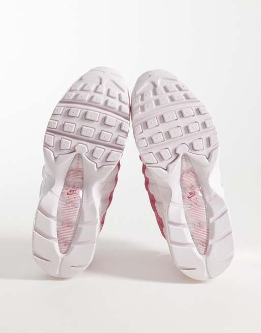 Nike Air Max 95 sneakers in pink and white, 5 of 5