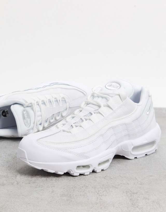 Nike Air Max 95 sneakers in triple white