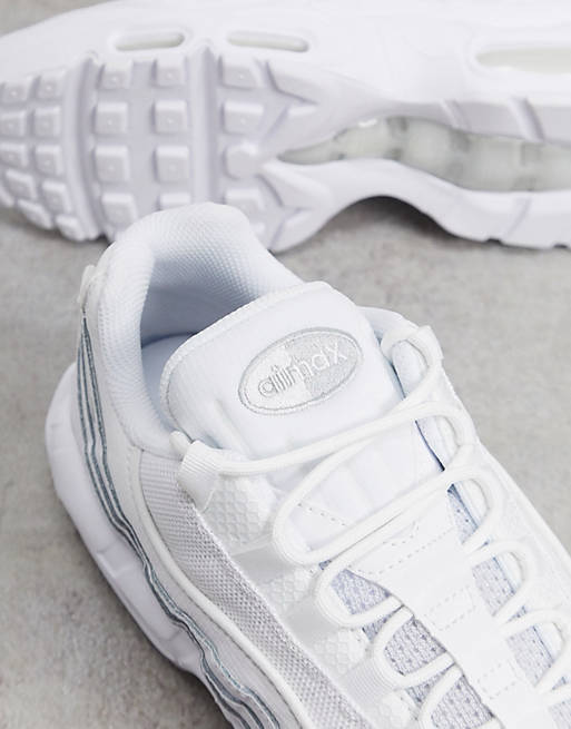 Comenzar recluta insulto Nike Air Max 95 sneakers in triple white | ASOS