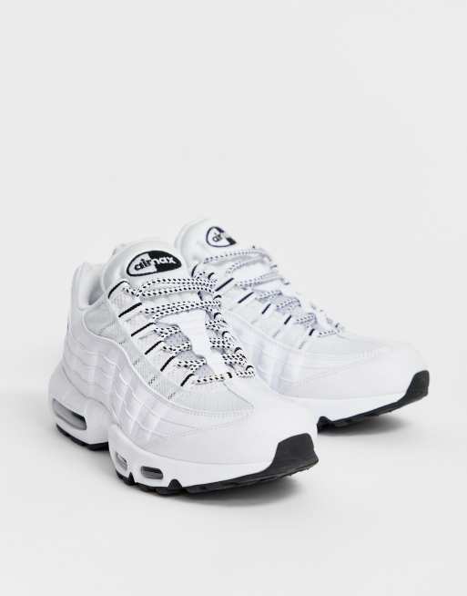 Air max 95 blanc noir sale