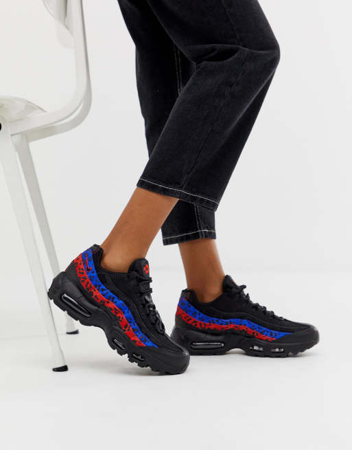 Nike Air Max 95 Sneakers met gekleurde dierenprint