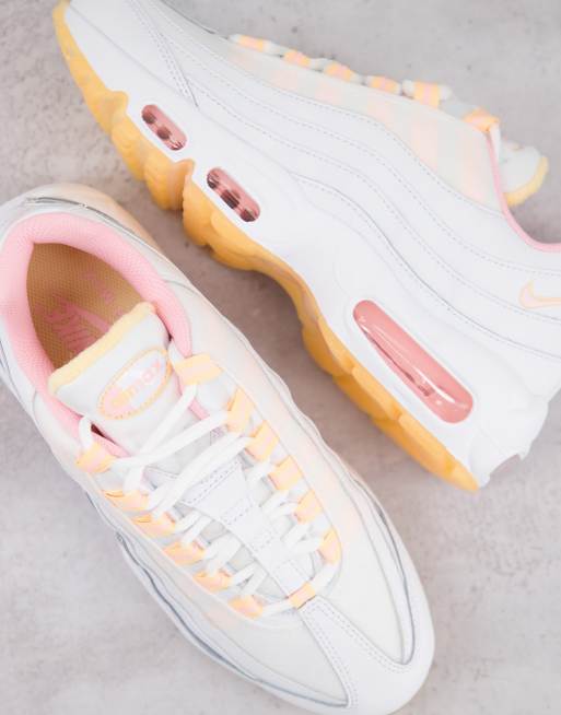 Air max 95 store blanche orange