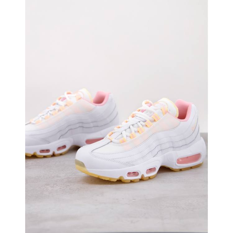 Nike Air Max 95 TM Sneaker in WeiB und Orange ASOS