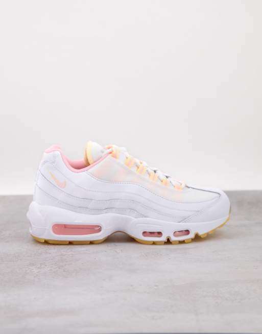 Nike Air Max 95 TM Sneakers bianche e arancioni ASOS