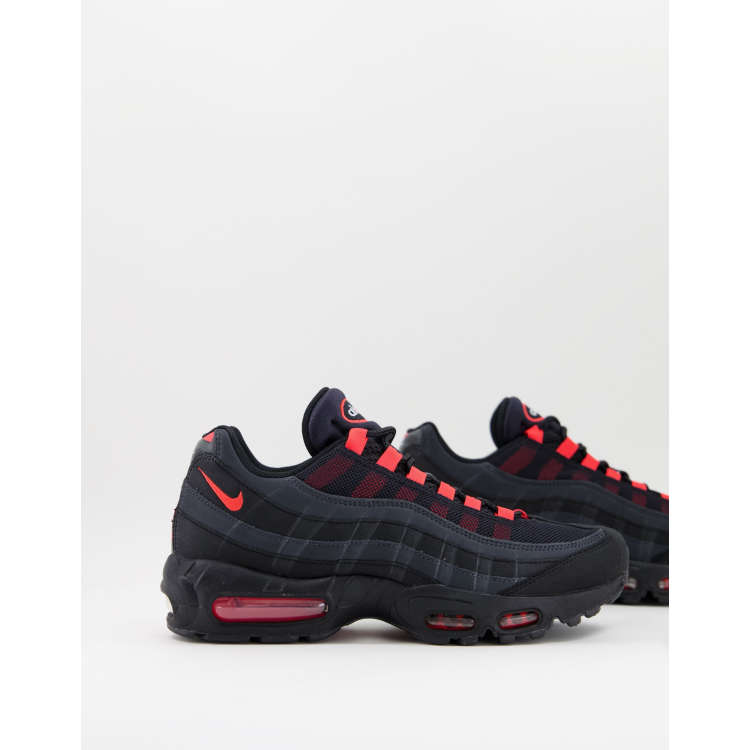 Nike Air Max 95 trainers in black and red ASOS