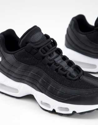 black 95s white sole