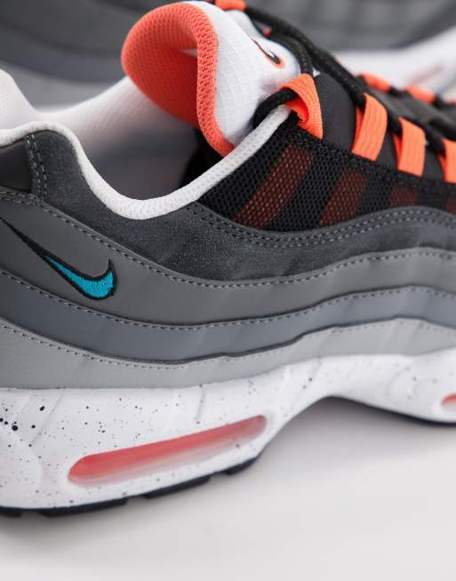 Nike Air Max 95 trainers in black aquamarine