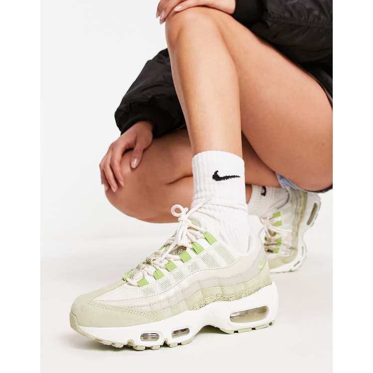 Nike air max cheap 95 green and white