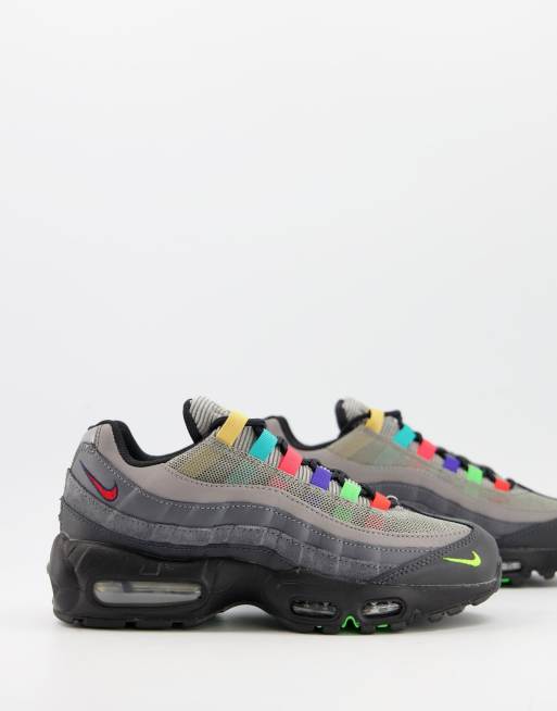 Nike Air Max 95 trainers in grey and multi |