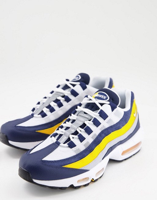 Nike Air Max 95 trainers in midnight navy/white