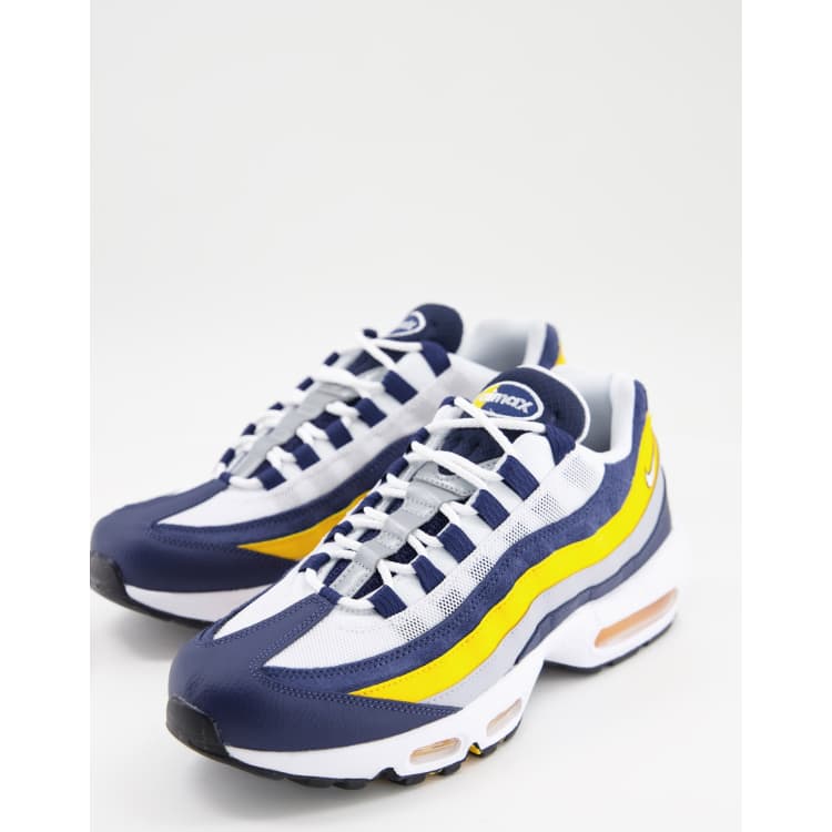 Air max 95 on sale navy blue and yellow