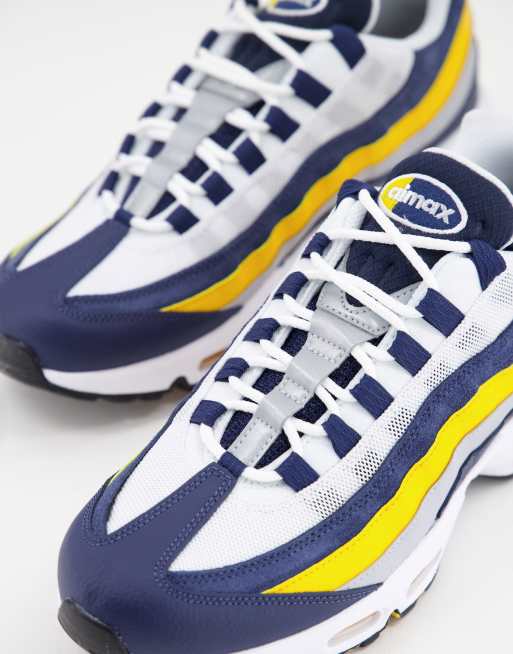 Navy blue and yellow air hot sale max 95