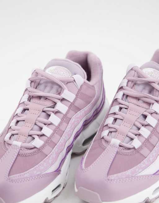 Air max 95 branco best sale e roxo