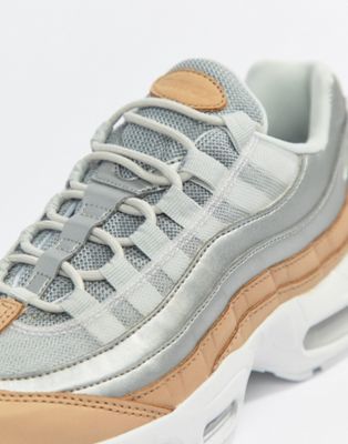 Nike Air Max 95 Trainers In Silver and 