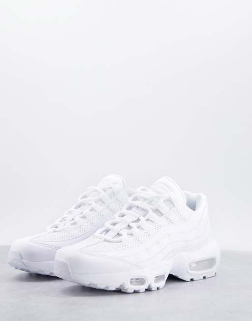 Nike air max 95 shop trainers in all white