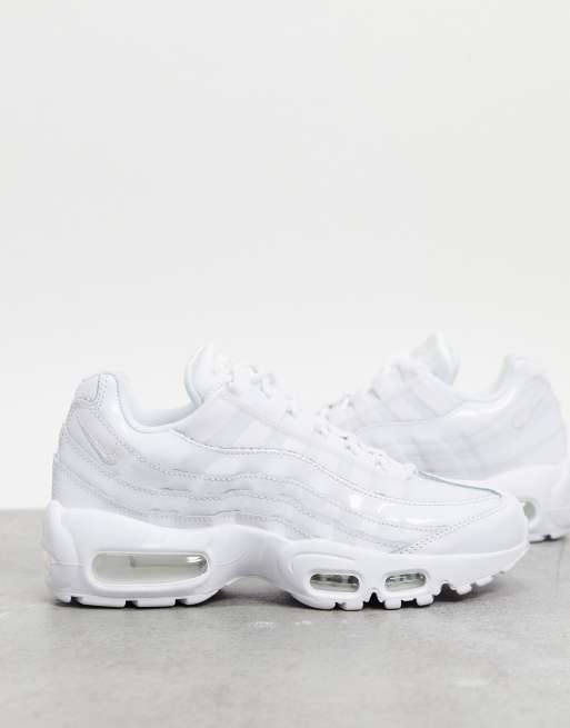 Nike air max 95 trainers in store all white