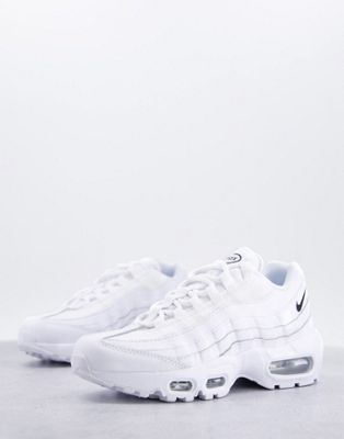 Nike Air Max 95 trainers in triple white | ASOS