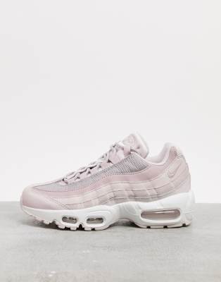 Nike Air Max 95 trainers with soft pink 