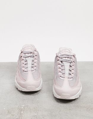 Nike Air Max 95 trainers with soft pink 