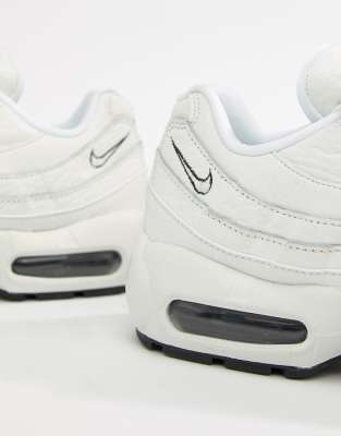 witte leren nike air max